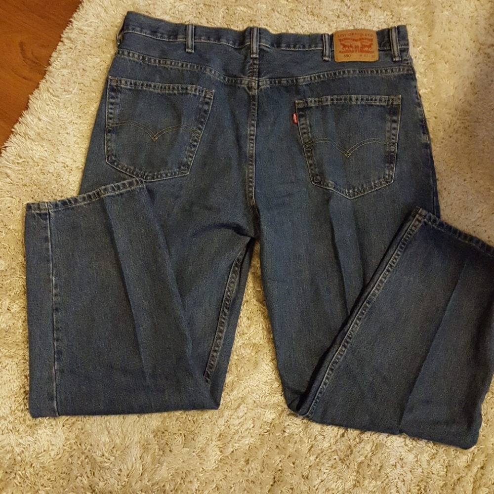 Levi Strauss straight leg med wash 550 jeans 42 X 30 Excellent used condition … - Picture 2 of 6
